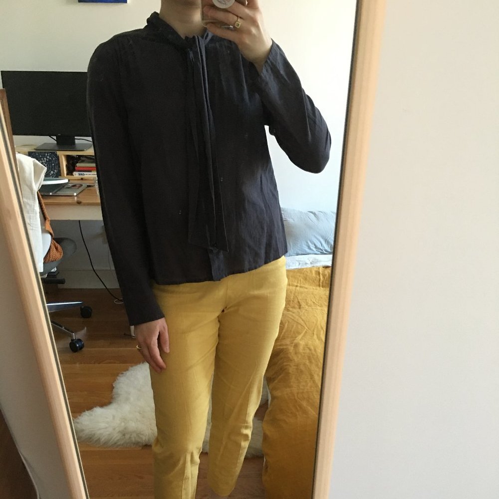 Deep Indigo French Blouse **VGUC**